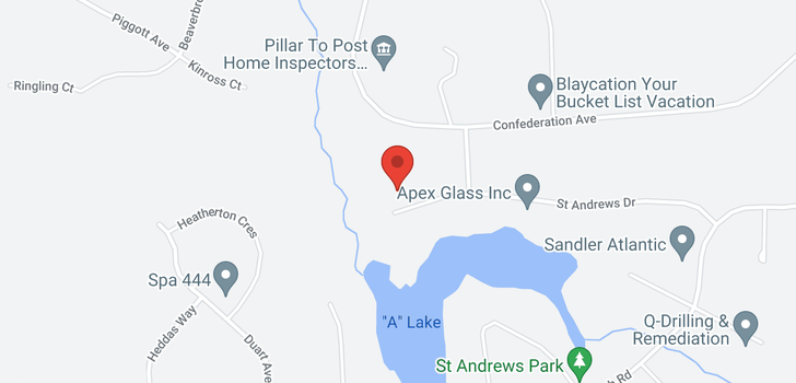 map of 281 St. Andrews Drive
